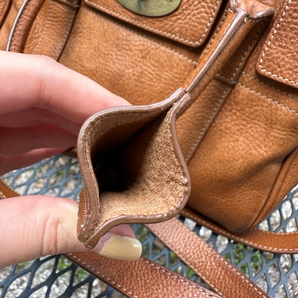 Mulberry Woman’s Bag Leather Brown Crossbody Pockets Zip - Picture 4 of 16